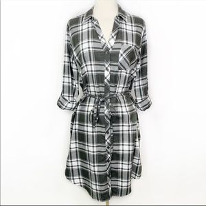 Stitch Fix l Market & Spruce Plaid Shirt Dress, Large